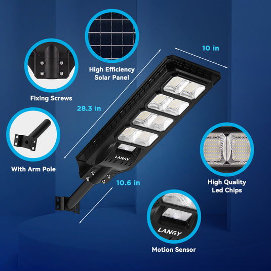 200W solar street lights 20000 lumens -Smart APP Control