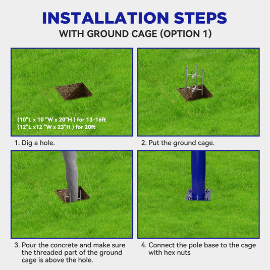 Solar Street Light Split Pole 13FT/16FT/20FT