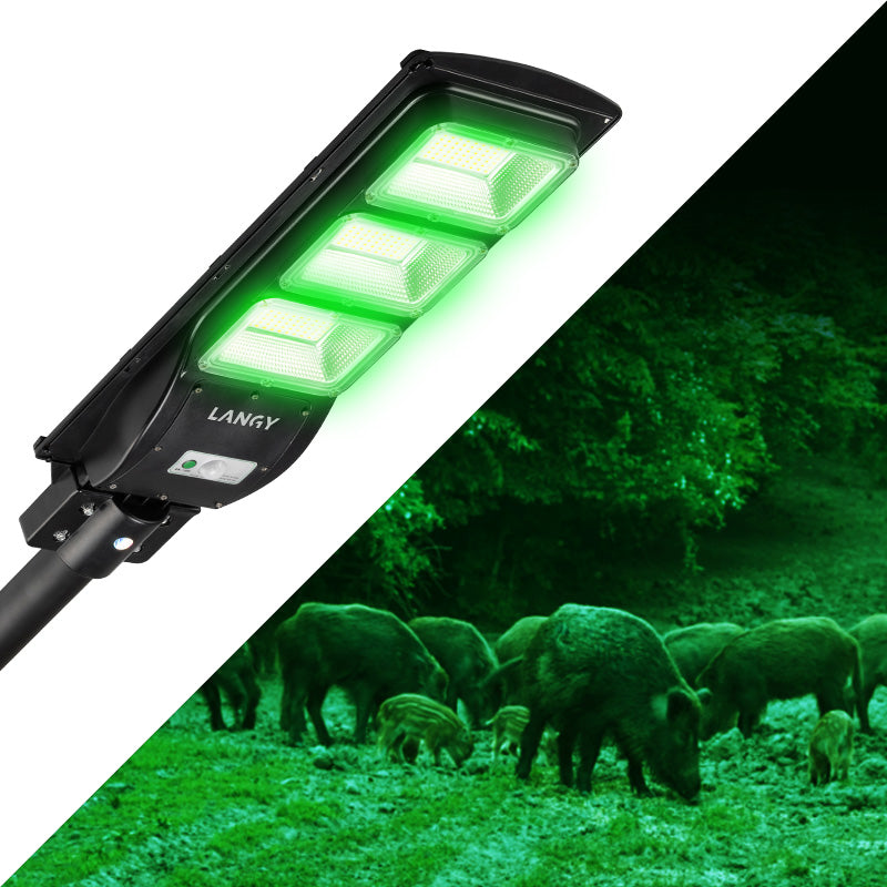 Load image into Gallery viewer, Solar Green Light for Hunting Hogs Deers,Fish light
