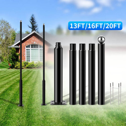 Solar Street Light Split Pole 13FT/16FT/20FT