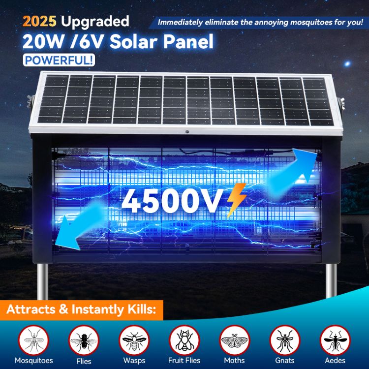 Load image into Gallery viewer, Upgraded Solar Bug Zapper Outdoor-20W Solar Panel
