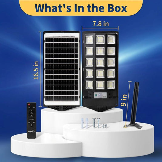 70W Solar Outdoor Dusk to Dawn Lights with Remote Control-7000 lumens