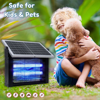 Upgraded Solar Bug Zapper Outdoor-10W Solar Panel