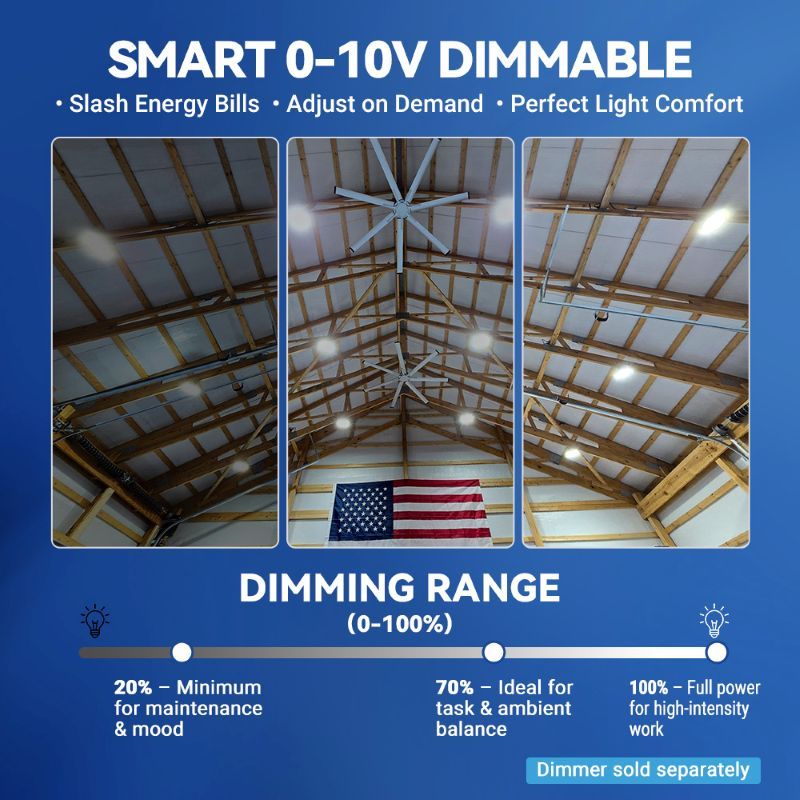 Load image into Gallery viewer, 200W LED high bay light 30,000 lumens-Dimmable
