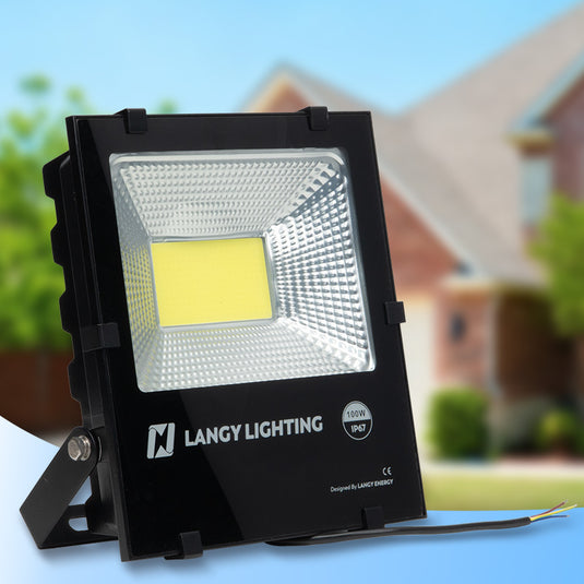 100W  LED Flood light - AC 120V  with photocell