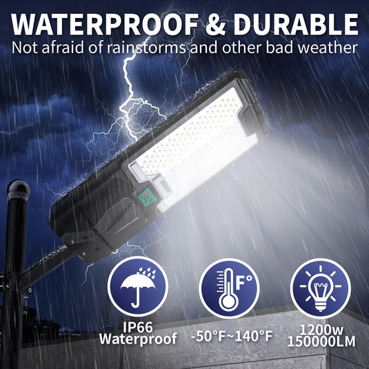 200W All in one solar Parking Lot Lights -30,000 lumens