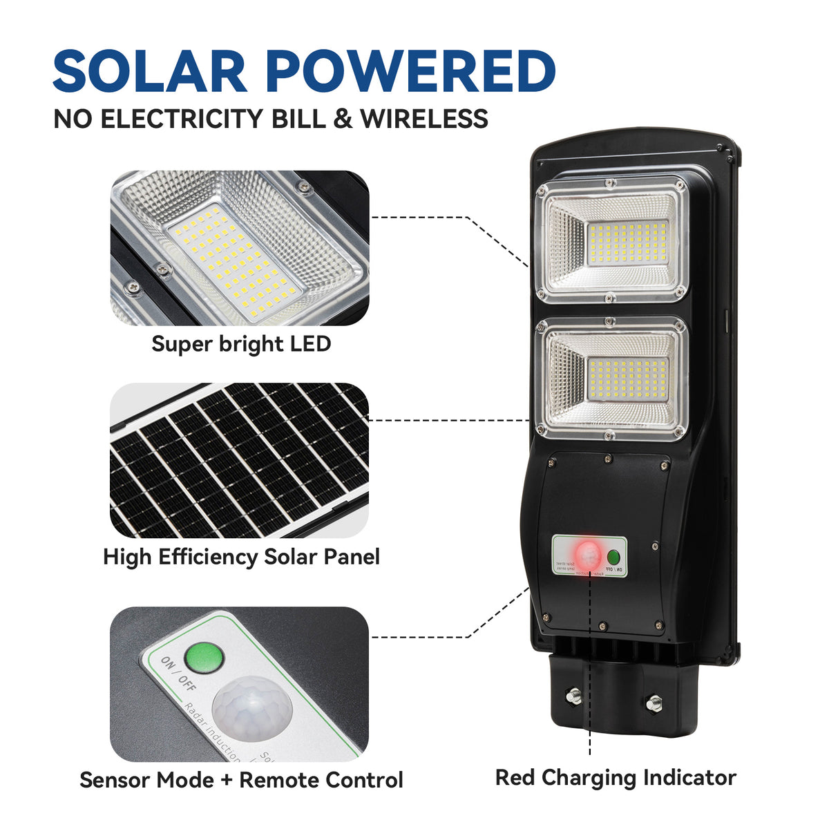 solar street lamp head 60w 