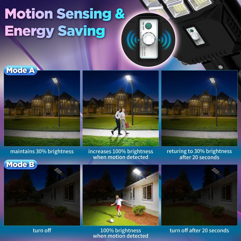 Load image into Gallery viewer, 90W solar street light 9000 lumens
