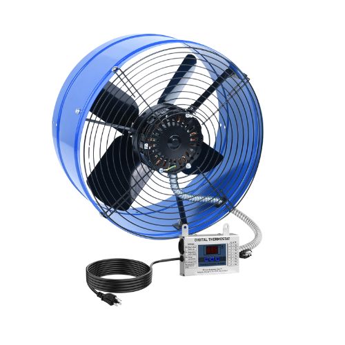 15 Inch Attic Gable Fan with Thermostat -1300CFM