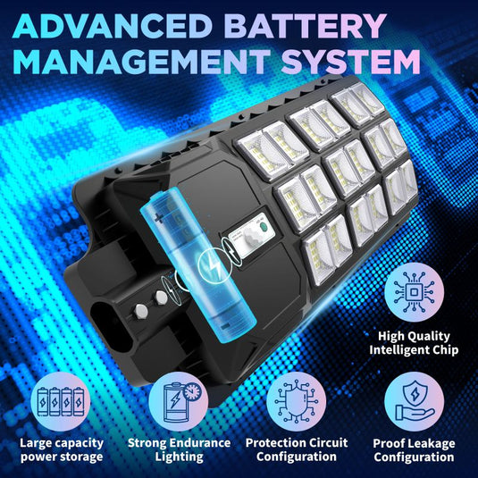 90W solar street light 9000 lumens