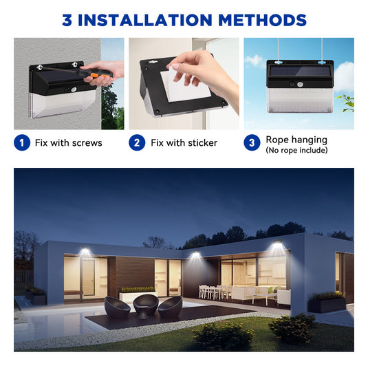Motion Sensor LED Cluster Solar Wall Light – Langy Solar Lights