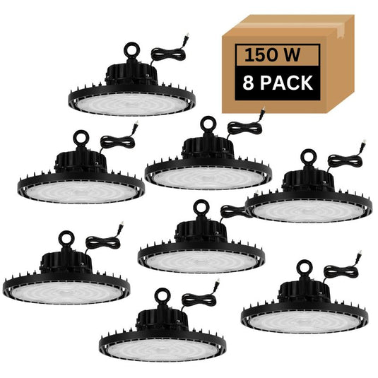 8 Pack 150 W UFO Led high bay light