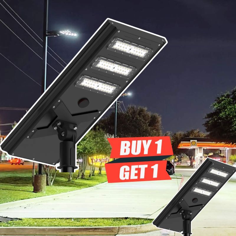 Commerical Solar Power LED Parking Lot Light -50,000 lumens （1 PC ...