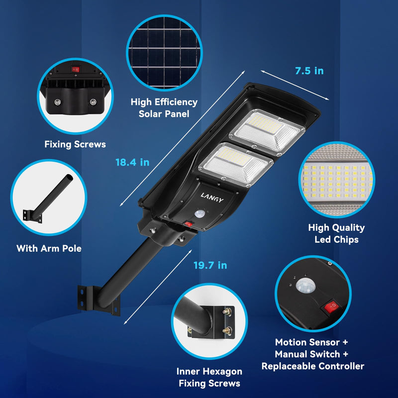 Load image into Gallery viewer, 60W 90W Solar street light -Upgraded ES04
