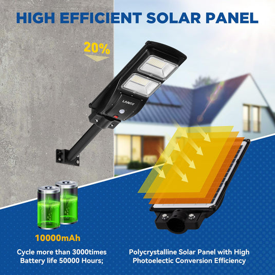 60W 90W Solar street light -Upgraded ES04