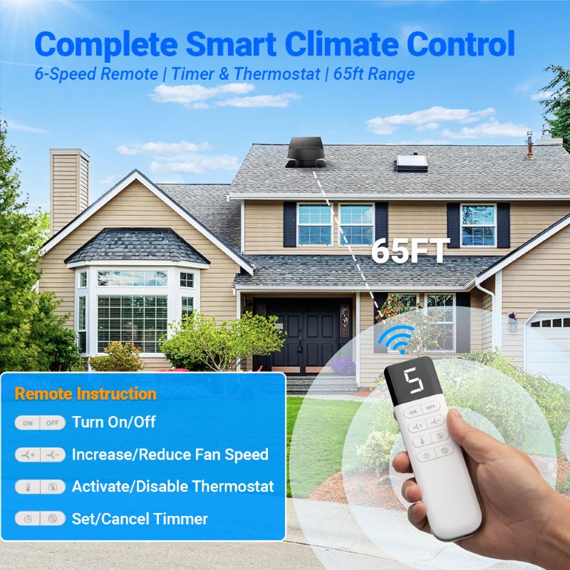 Load image into Gallery viewer, 12" Dual-Power Solar Roof Fan-55W
