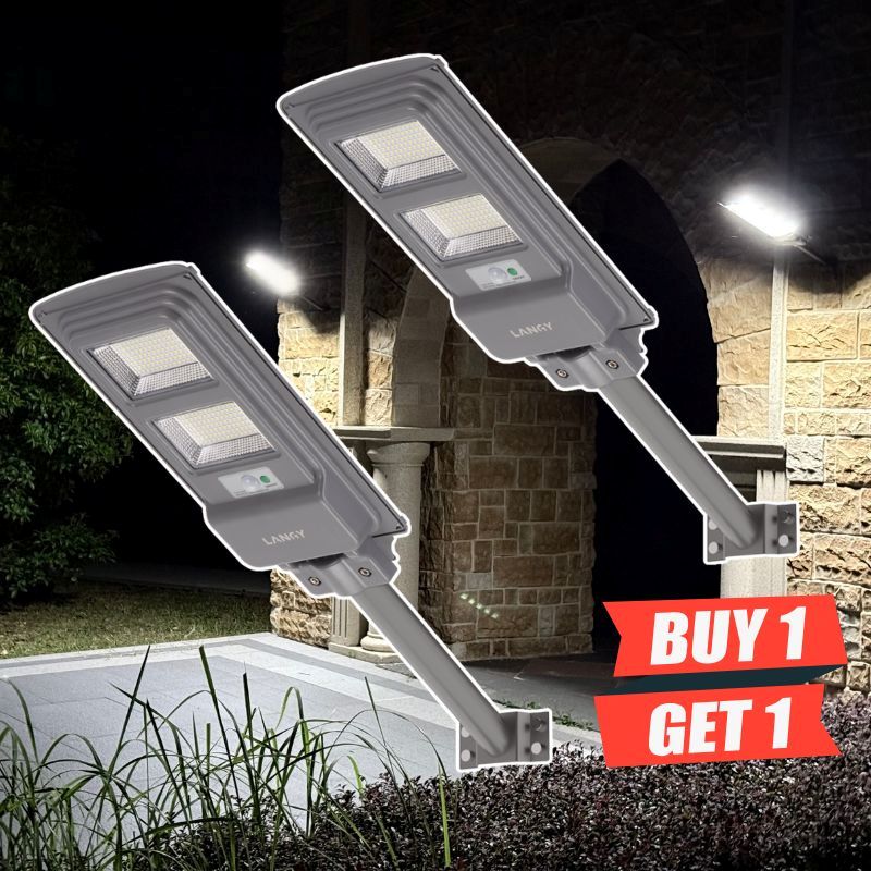 Load image into Gallery viewer, 60W solar street lights -6,000 lumens
