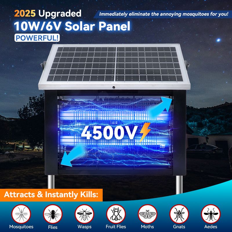 Load image into Gallery viewer, Upgraded Solar Bug Zapper Outdoor-10W Solar Panel

