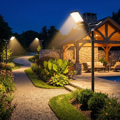 1800W Solar parking lot lights  50,000 lumens