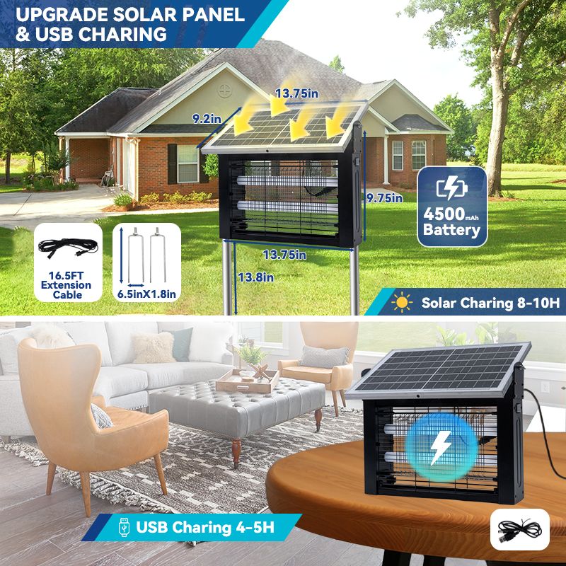 Load image into Gallery viewer, Upgraded Solar Bug Zapper Outdoor-10W Solar Panel
