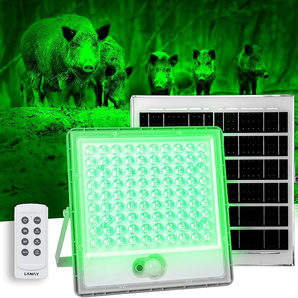 Solar Green Floodlight for Night Hunting -10,000 lumens
