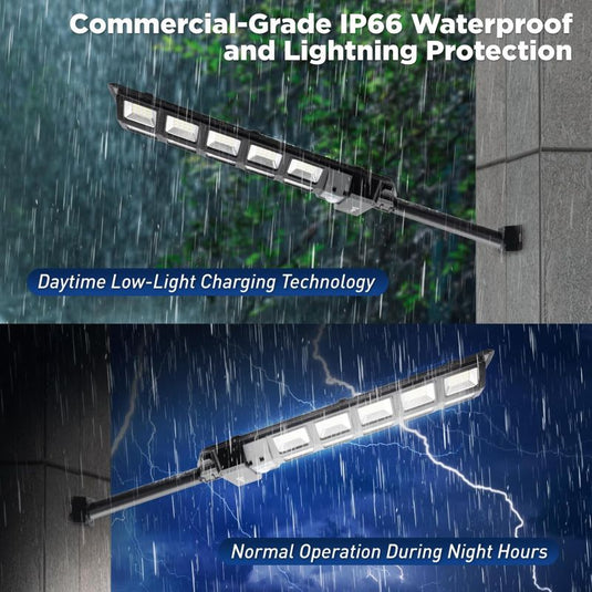 70W Solar Outdoor Dusk to Dawn Lights with Remote Control-7000 lumens