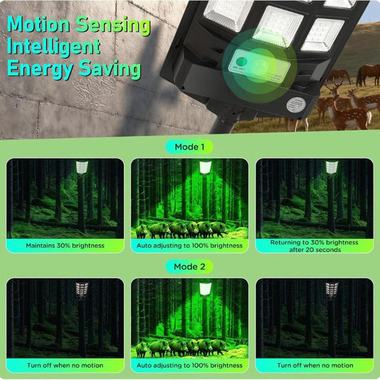 Solar Green Feeder Light for Hunting -10,000 lumens (2 Pack)