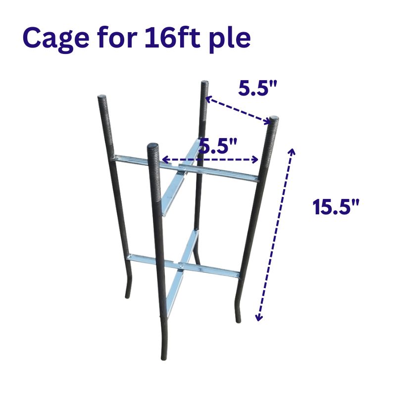 Load image into Gallery viewer, Ground cage for split pole
