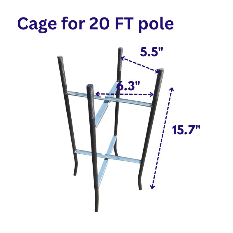 Load image into Gallery viewer, Ground cage for split pole
