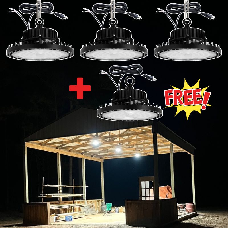Load image into Gallery viewer, 100W LED high bay light 15,000 lumens-Dimmable
