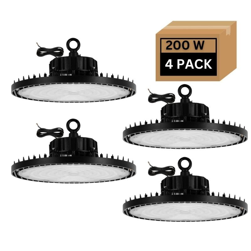 Load image into Gallery viewer, 4 Pack 200W UFO LED high bay light -5000K
