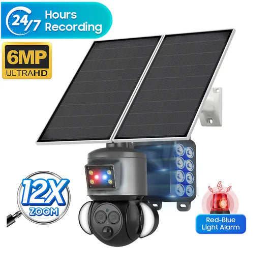 6MP Solar  Camera  24/7 recording 4G / WIFI