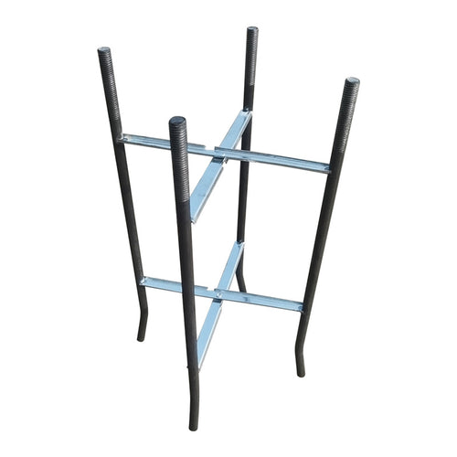 Ground cage for split pole