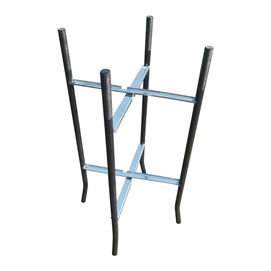 Ground cage for split pole