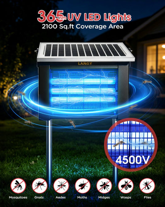 Upgraded Solar Mosquito Killer Lamp-10W