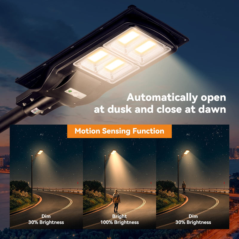 Load image into Gallery viewer, 4 PACK LANGY 120 W solar street lights 3000K  warm white
