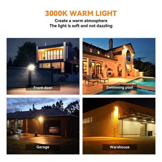 4 PACK LANGY 120 W solar street lights 3000K  warm white