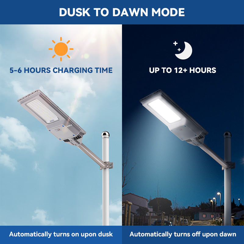 Load image into Gallery viewer, 2 Pack 300 W all in one  solar street light 25000 lumens
